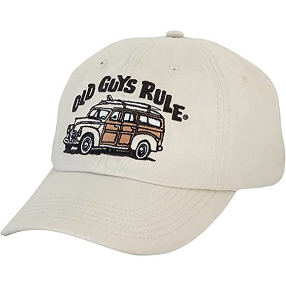Old Guys Rule Baseball Hat in a Muslim Canvas Cotton Quality One Size New - Picture 1 of 2